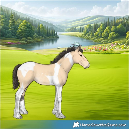 Horse Color:Buckskin Tobiano Rabicano