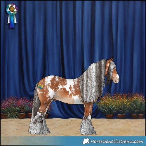 Horse Color:Powder White White Spotted Bay 