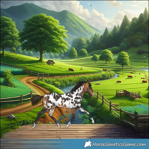 Horse Color:Buckskin Skewed Appaloosa 