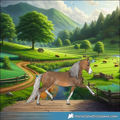 Horse Color:White Spotted Silver Buckskin