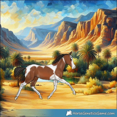 Horse Color:White Spotted Bay Tobiano 