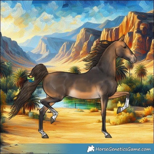 Horse Color:Buckskin Tobiano
