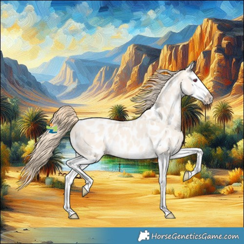 Horse Color:Perlino Dun Splash Appaloosa
