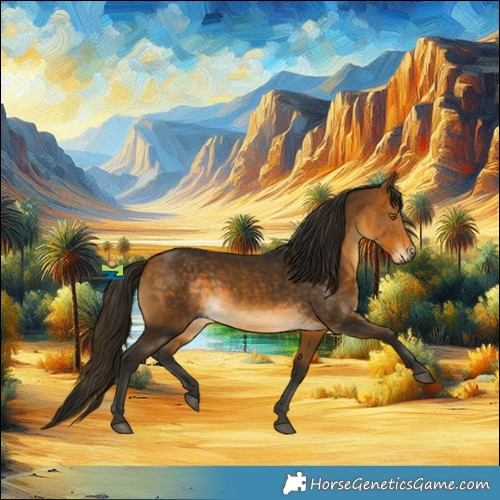 Horse Color:Gray Buckskin 