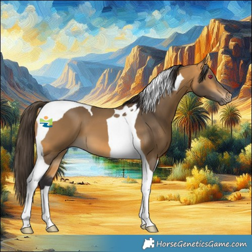 Horse Color:Buckskin Tobiano 