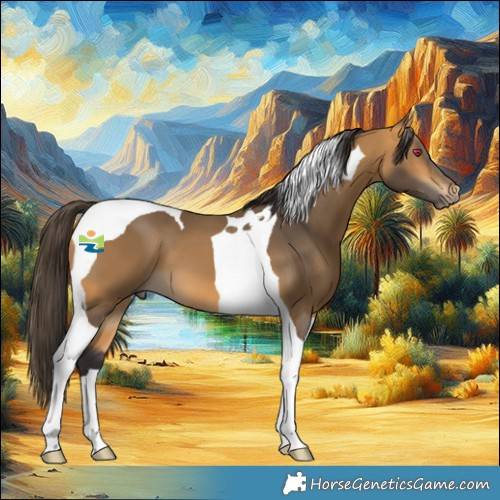 Horse Color:Buckskin Tobiano