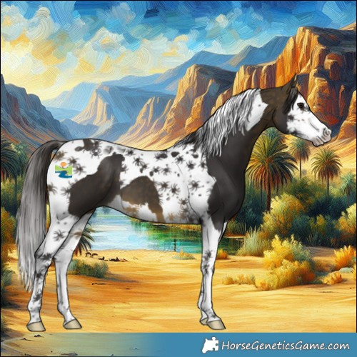Horse Color:Buckskin Splash Tobiano 