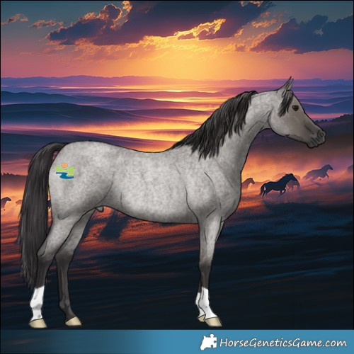 Horse Color:Smoky Grullo Roan Rabicano 