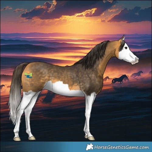 Horse Color:Buckskin Splash 