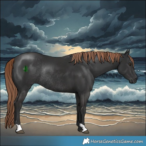 Horse Color:Liver Chestnut Rabicano