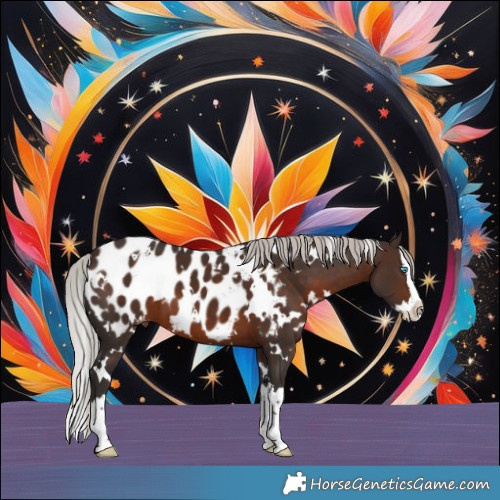 Horse Color:White Spotted Silver Bay Splash Blanket