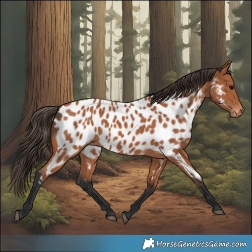 Horse Color:Bay Near Leopard