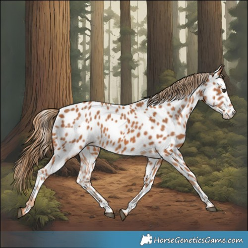 Horse Color:Chestnut Near Leopard