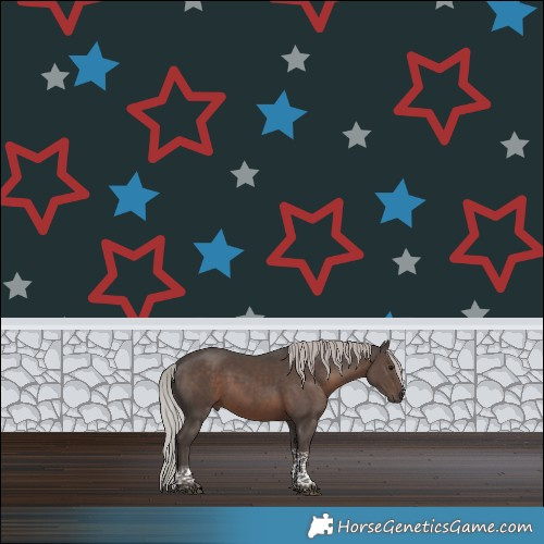 Horse Color:Silver Black Tobiano
