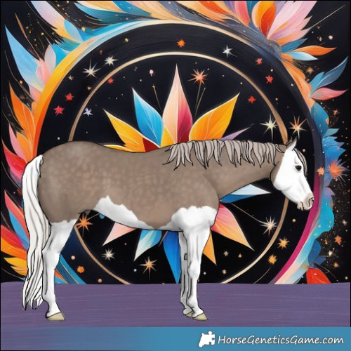 Horse Color:Silver Grullo Splash