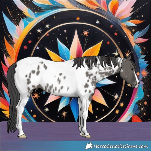 Horse Color:Grullo Tobiano Blanket Rabicano