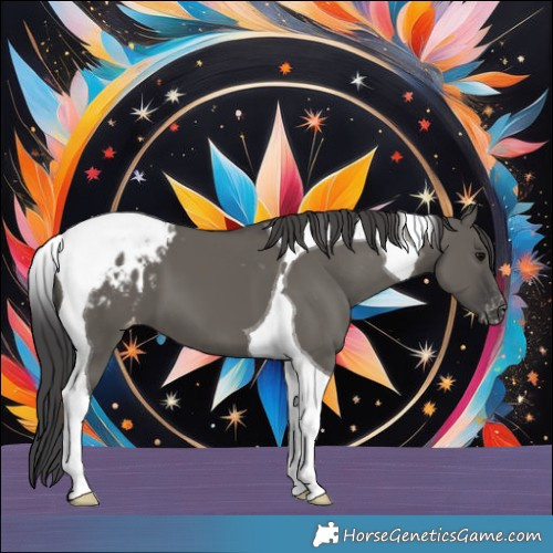 Horse Color:Grullo Tobiano Appaloosa