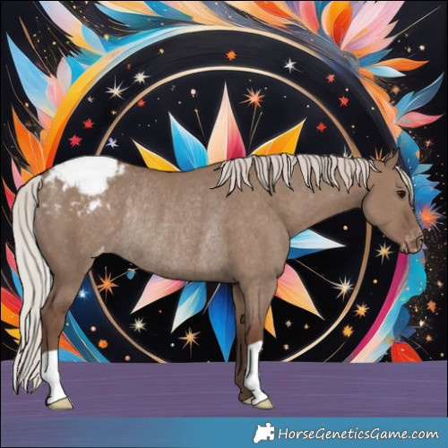 Horse Color:Silver Grullo Appaloosa Rabicano