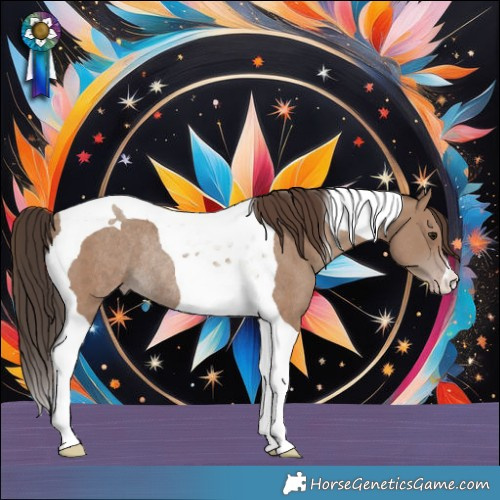 Horse Color:Classic Champagne Tobiano Rabicano