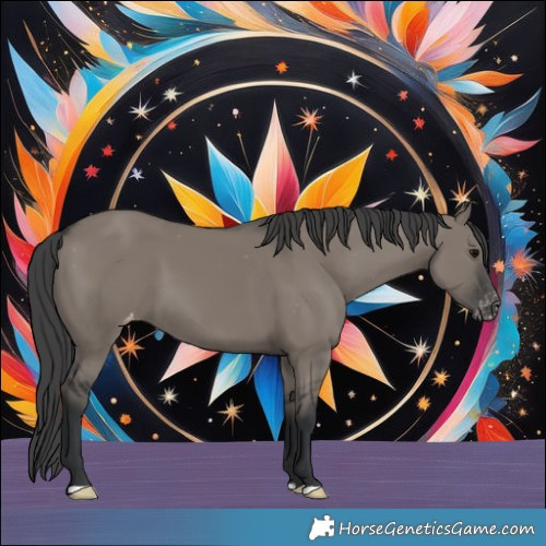 Horse Color:Grullo Varnish 