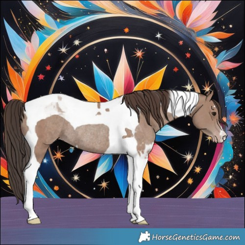 Horse Color:Classic Champagne Tobiano Rabicano 