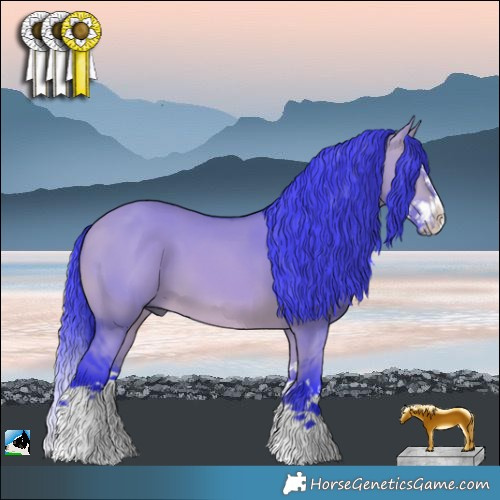 Horse Color:Watercolor Bay Dun Splash 