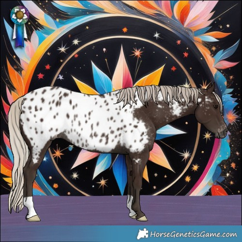 Horse Color:Gray Silver Black Appaloosa Rabicano