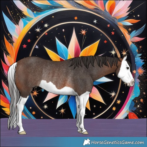 Horse Color:Brown Splash Rabicano