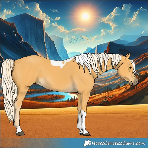 Horse Color:Palomino Tobiano 
