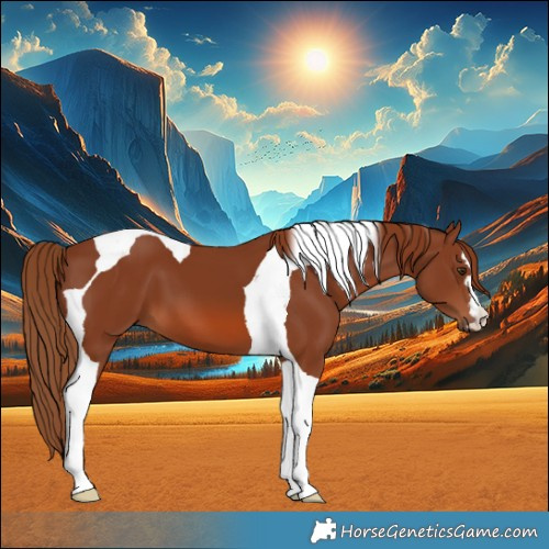 Horse Color:Chestnut Tobiano 