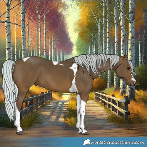 Horse Color:Silver Bay Tobiano 