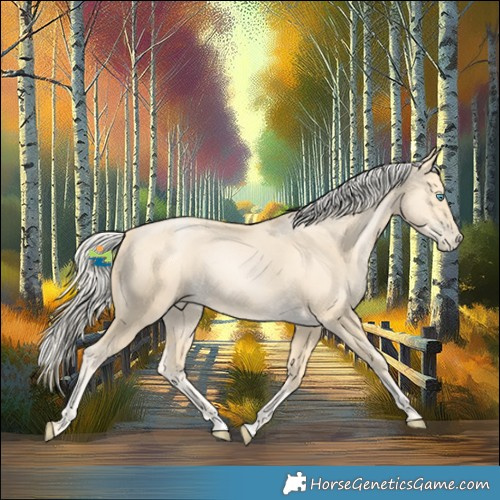 Horse Color:Gold Cream Champagne Snowdrop 
