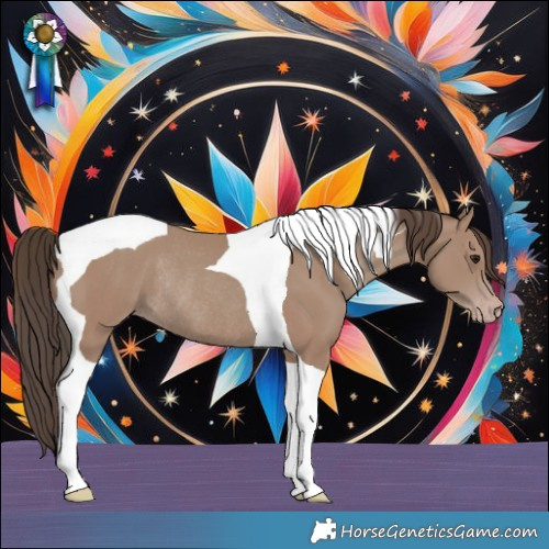 Horse Color:Classic Champagne Tobiano Rabicano 