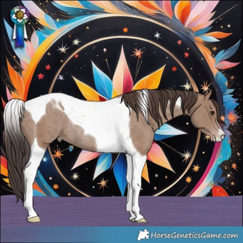 Horse Color:Classic Champagne Tobiano Rabicano