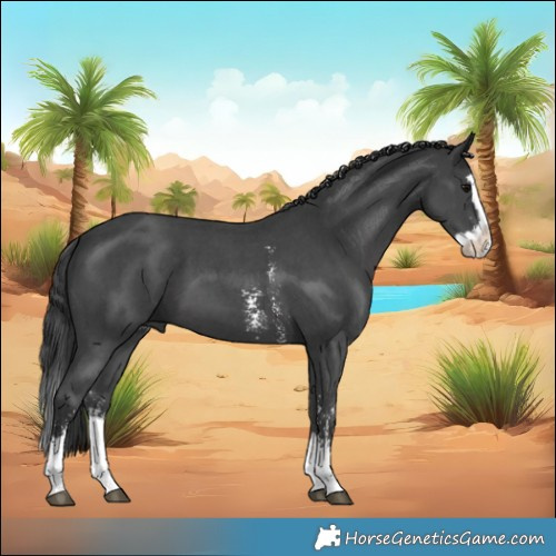 Horse Color:Black Sabino Splash 