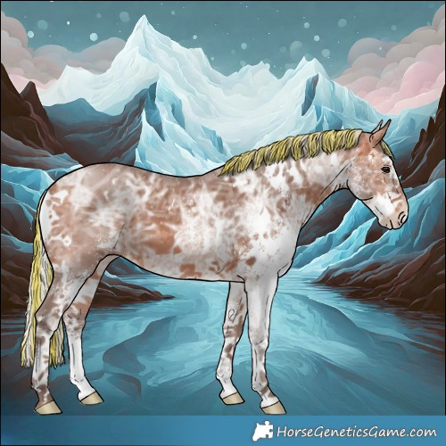Horse Color:Painted White Spotted Silver Bay Ice