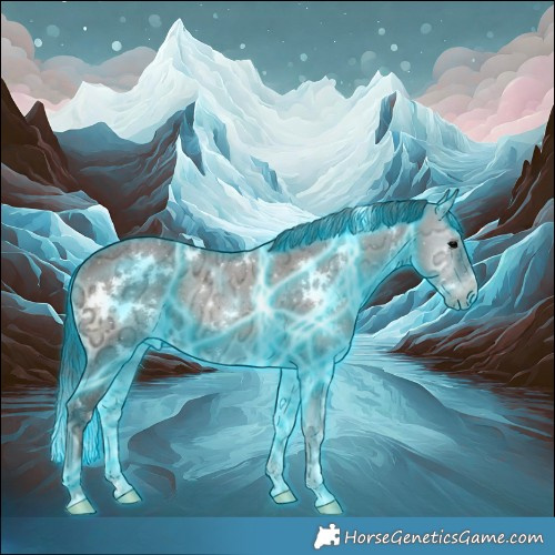 Horse Color:Thunderstruck White Spotted Grullo Ice Onyx 