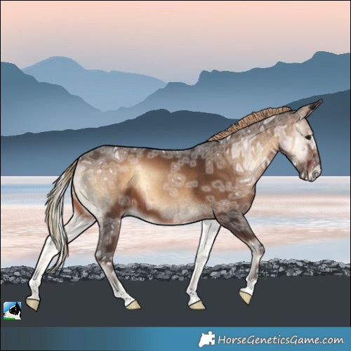 Horse Color:Liver Red Onyx Ice Brindle 