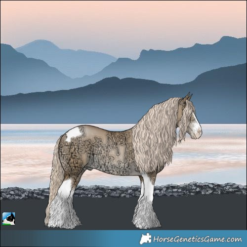 Horse Color:Chocolate Palomino Ice Pearl Dun Sabino Tobiano Rabicano