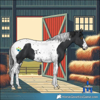 Horse Color:Black Tobiano 
