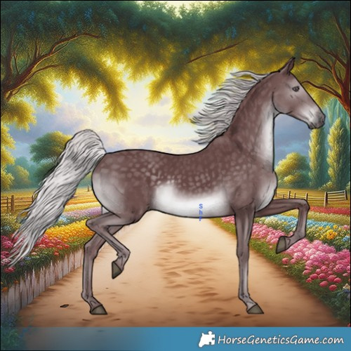 Horse Color:Chocolate Silver Smoky Black Chinchilla 