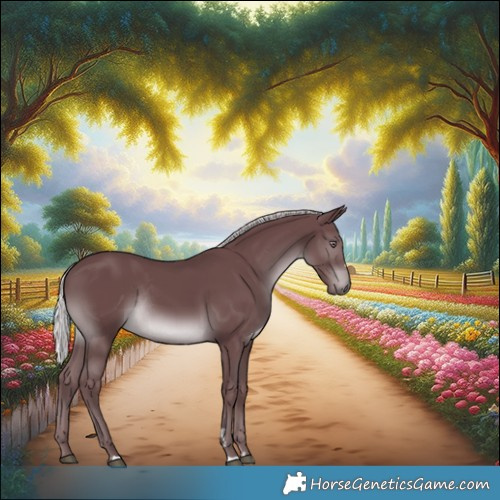 Horse Color:Chocolate Silver Smoky Black Chinchilla Rabicano 