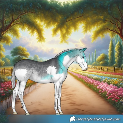 Horse Color:Silver Brown Chinchilla Splash 