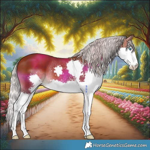 Horse Color:Chocolate Silver Brown Splash 