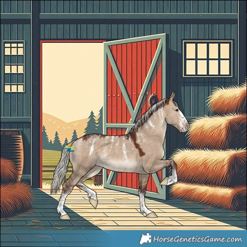 Horse Color:Powder White Silver Brown Dun 