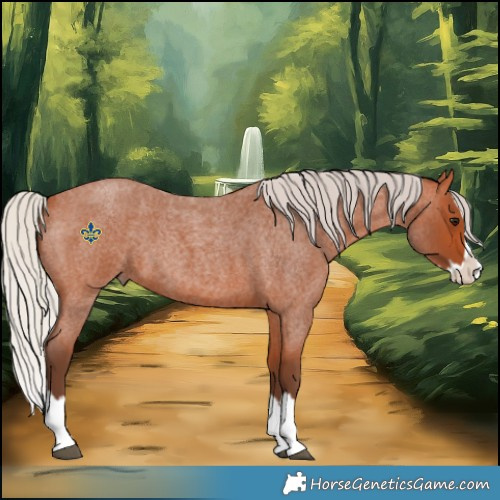 Horse Color:Silver Bay Roan Splash