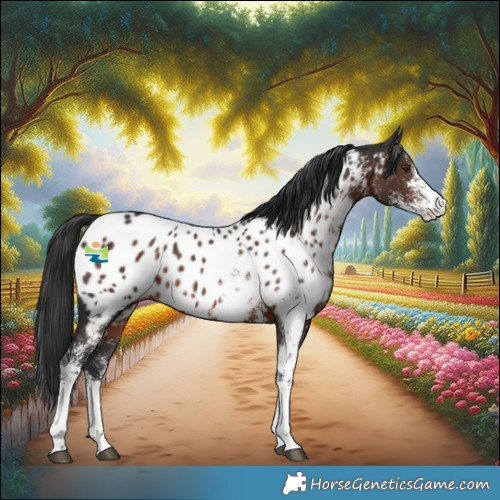 Horse Color:White Spotted Liver Chestnut Appaloosa Rabicano 