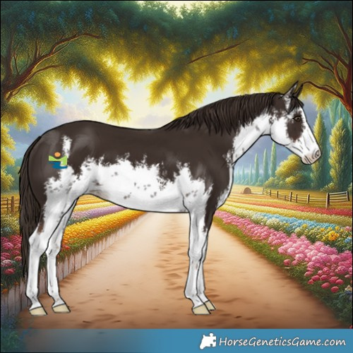 Horse Color:White Spotted Liver Chestnut
