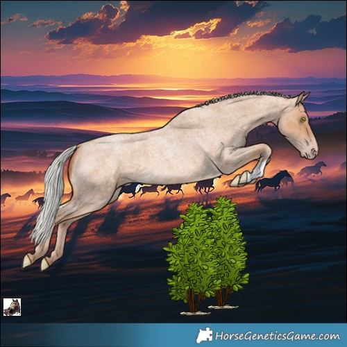 Horse Color:Silver Sable Champagne Roan 