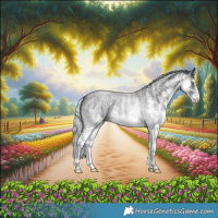 Horse Color:White Spotted Silver Blue Chinchilla Roan